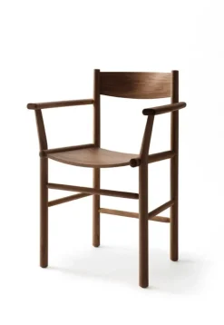 Nikari Akademia Armrest chair, lacquered smoked oak