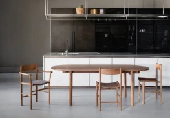 Nikari Akademia chair, lacquered smoked oak