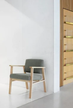 Nikari Archetyp Lobby chair, ash - green Steelcut Trio 916