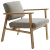 Nikari Archetyp Lounge chair, oak - grey Steelcut Trio 616
