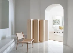 Nikari December chair, ash - natural leather