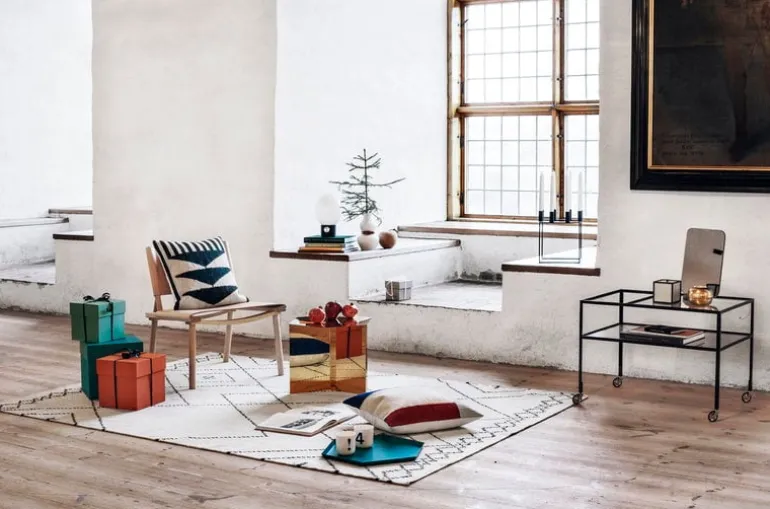 Nikari December chair, ash - natural leather