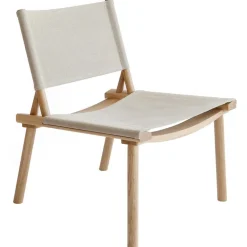 Nikari December chair, oak - linen canvas