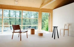 Nikari December chair, oak - cognac leather