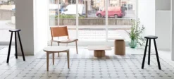 Nikari December chair, oak - cognac leather