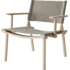 Nikari December Lounge chair, ash - linen canvas