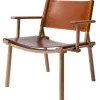 Nikari December Lounge chair, oak - cognac leather