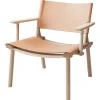 Nikari December Lounge chair, ash - natural leather