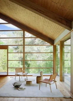 Nikari December Lounge chair, ash - natural leather