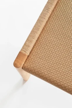 Nikari Detalji bech, 151 cm, oak - paper cord