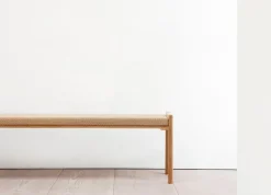 Nikari Detalji bech, 151 cm, oak - paper cord