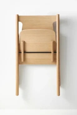 Nikari Faneeri folding chair, lacquered oak