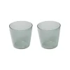Nine Milk drinking glass, 2 pcs, grey