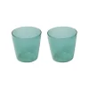 Nine Milk drinking glass, 2 pcs, aqua