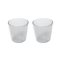 Nine Milk drinking glass, 2 pcs, clear