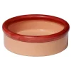 Nine Rod bowl, 7 x 23,3 cm, red - coral
