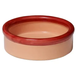 Nine Rod bowl, 7 x 23,3 cm, red - coral