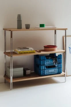 Nine Rod bowl, 7 x 23,3 cm, red - coral