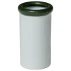 Nine Rod vase, 21,5 x 12,3 cm, dark green - light blue