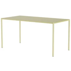 Nine Sine dining table, 151 x 75,5 cm, yellow