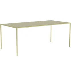 Nine Sine dining table, 189 x 94,5 cm, yellow