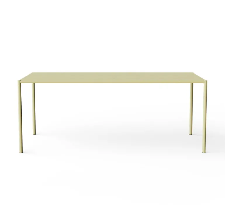 Nine Sine dining table, 189 x 94,5 cm, yellow