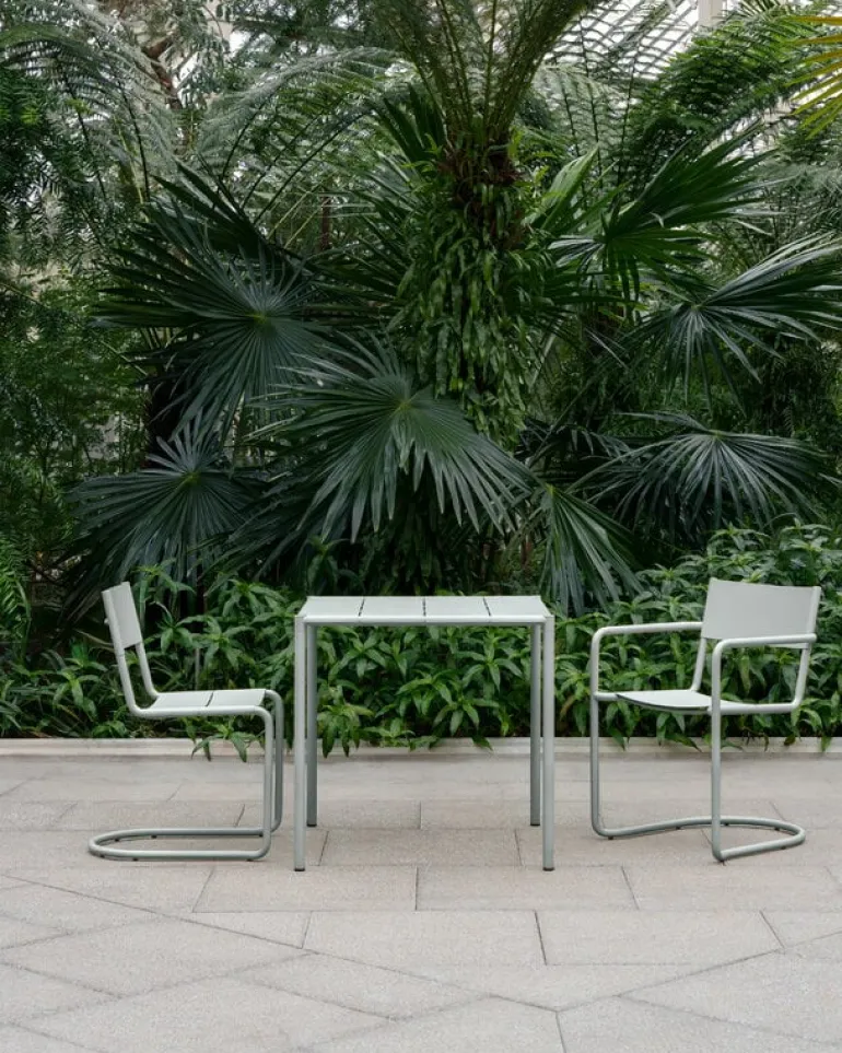 Nine Sine dining table, 75,5 x 75,5 cm, grey