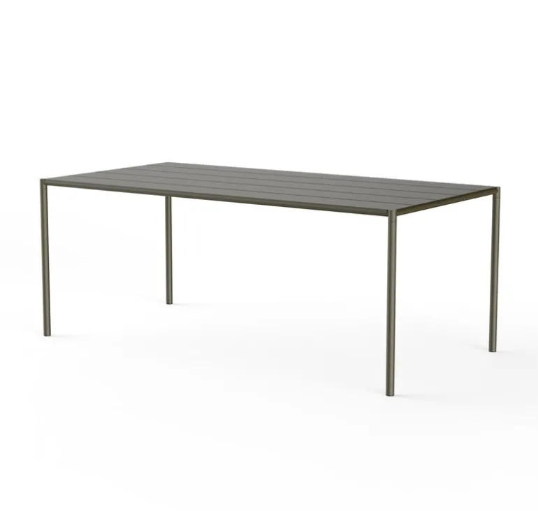 Nine Sine dining table, 189 x 94,5 cm, dark green