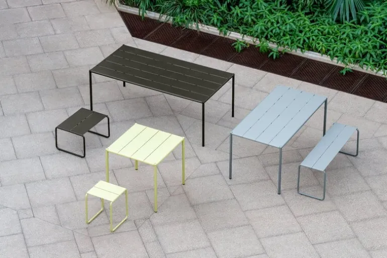 Nine Sine dining table, 189 x 94,5 cm, dark green