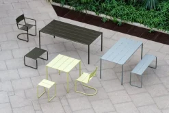 Nine Sine dining table, 151 x 75,5 cm, grey