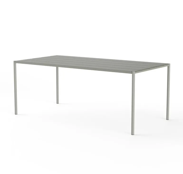 Nine Sine dining table, 189 x 94,5 cm, grey