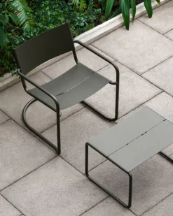 Nine Sine lounge chair, dark green