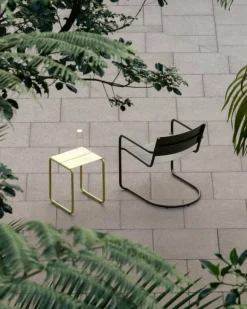 Nine Sine stool, yellow