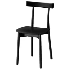 Nine Skinny side chair, black stained ash