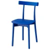 Nine Skinny side chair, blue stained ash