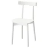 Nine Skinny side chair, white stained ash
