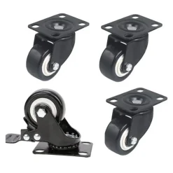 Nofred Cube wheels for storage box, set of 4, black