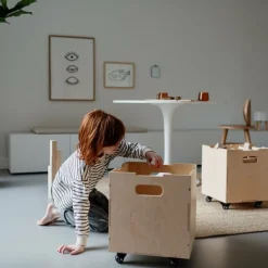 Nofred Cube wheels for storage box, set of 4, black