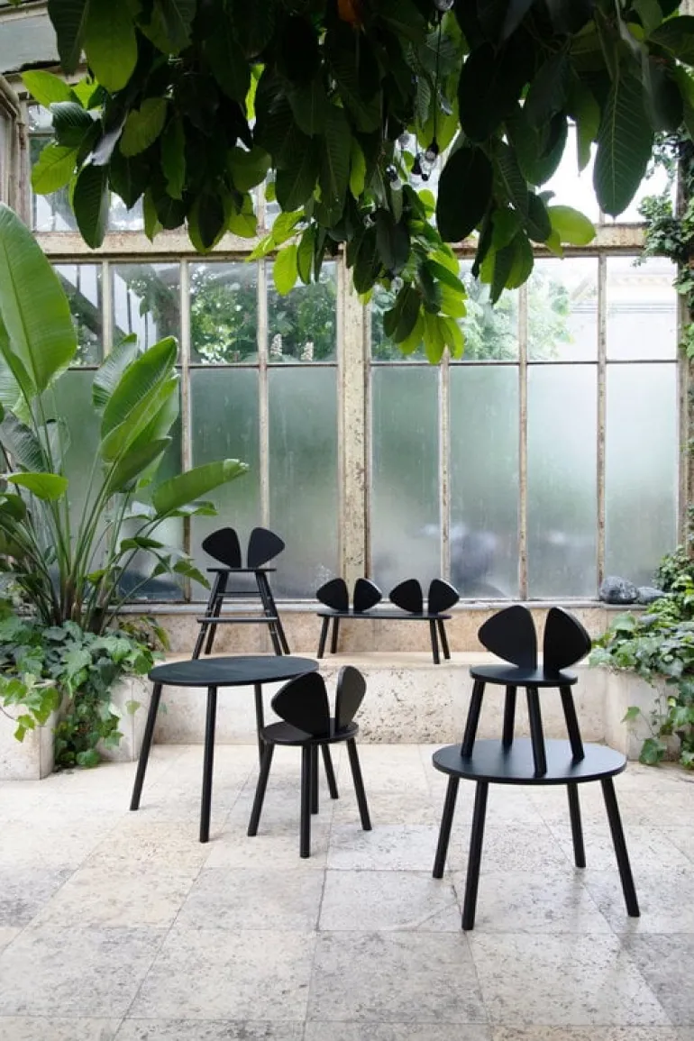 Nofred Mouse table, low, black