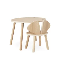 Nofred Mouse table, low, lacquered oak