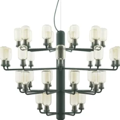 Normann Copenhagen Amp chandelier, large, gold - green