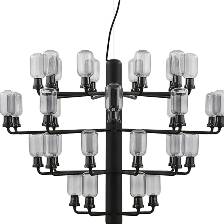 Normann Copenhagen Amp chandelier, large, smoke - black