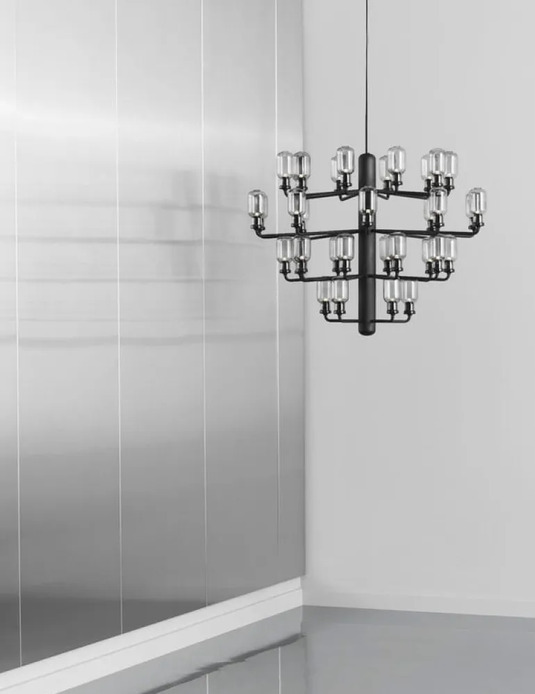 Normann Copenhagen Amp chandelier, large, smoke - black