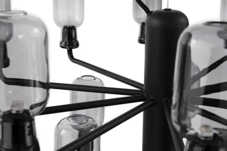 Normann Copenhagen Amp chandelier, small, smoke - black