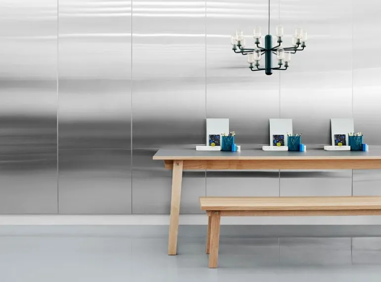 Normann Copenhagen Amp chandelier, small, gold - green