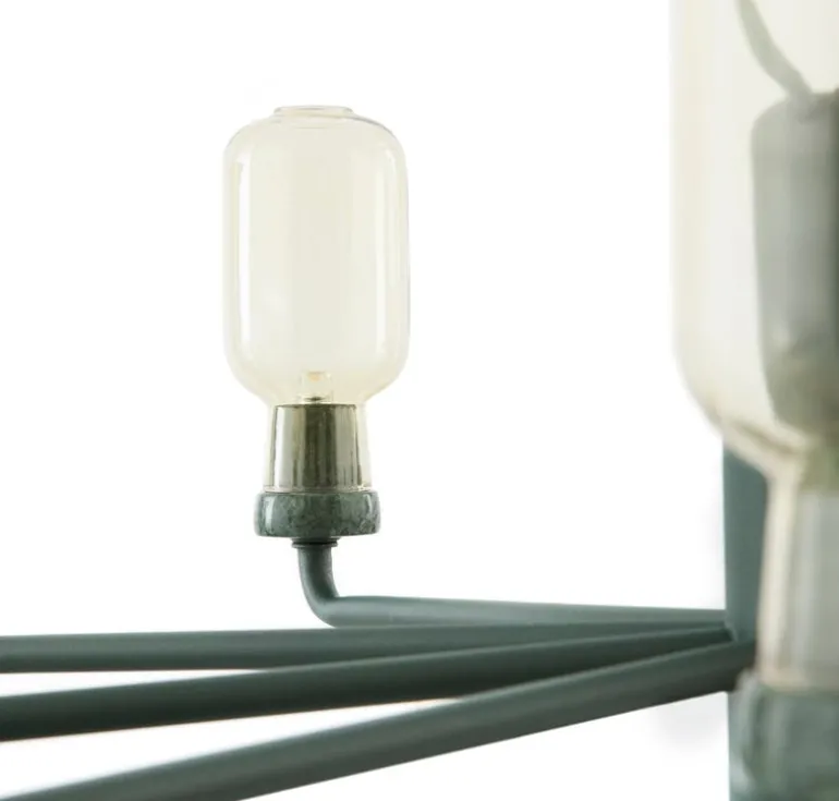 Normann Copenhagen Amp chandelier, small, gold - green