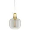 Normann Copenhagen Amp lamp, small, smoke - brass