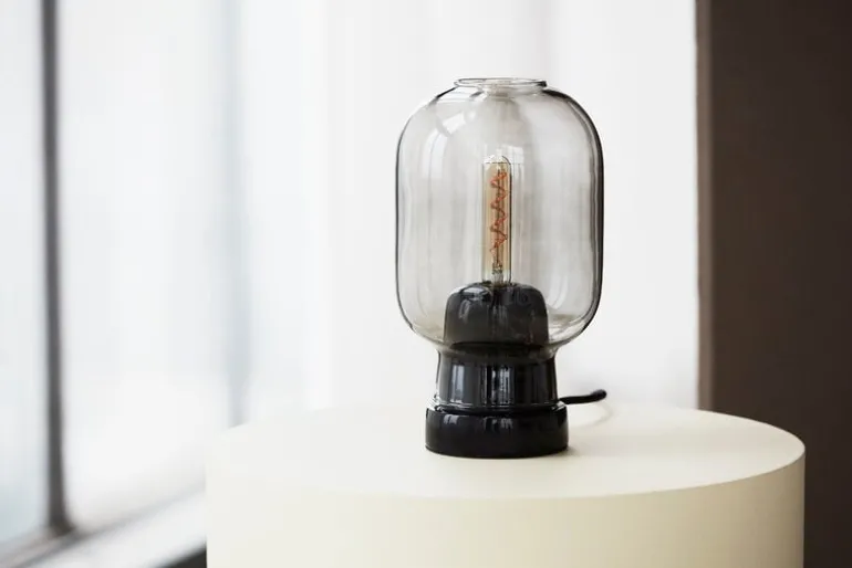 Normann Copenhagen Amp table lamp, smoke - black