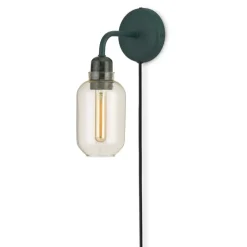 Normann Copenhagen Amp wall lamp, gold - green