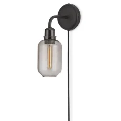 Normann Copenhagen Amp wall lamp, smoke - black